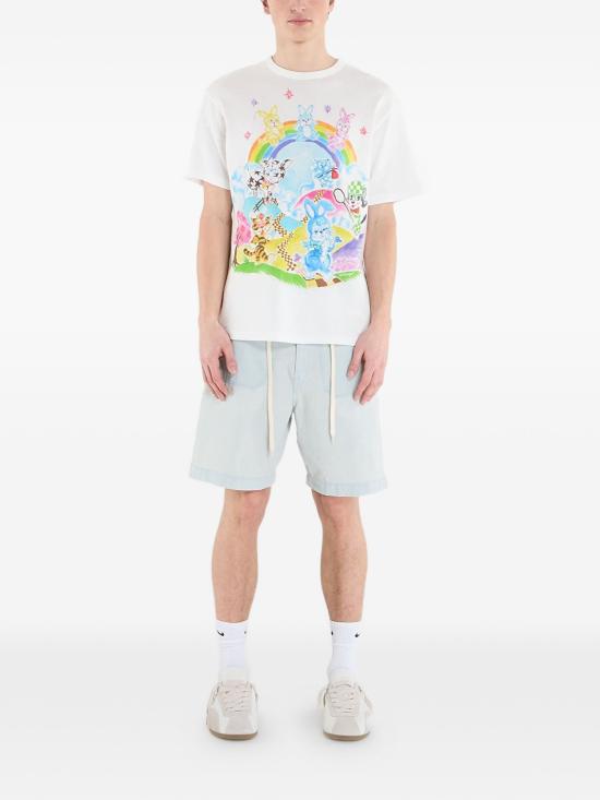 26SS 겐조 레이스 스트레이트 쇼츠 FG55DS3416F4DY BLUE