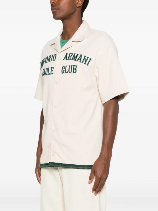 26SS 엠포리오 아르마니 반팔 셔츠 EM004857AF23208U1105 BEIGE - EMPORIO ARMANI