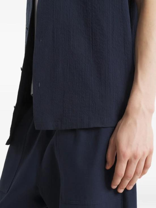 26SS 메종키츠네 반팔 셔츠 QM00407WC50820413 NAVYBLUE - MAISON KITSUNE