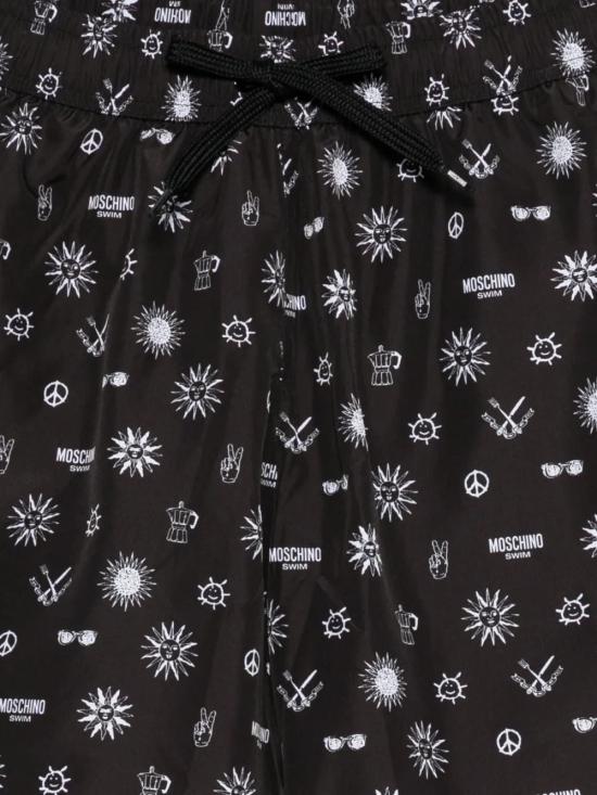 26SS 모스키노 스윔팬츠 261V3423894161555 BLACK - MOSCHINO