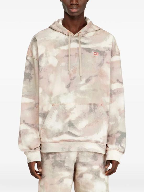 26SS 디젤 S-BOXT-HOOD-V1 후드 티셔츠 A202160WFCX5DGA BEIGE - DIESEL