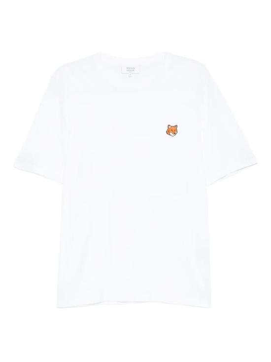 26SS 메종키츠네 폭스 헤드 레귤러 티셔츠 PM00107KJ7026P100 WHITE