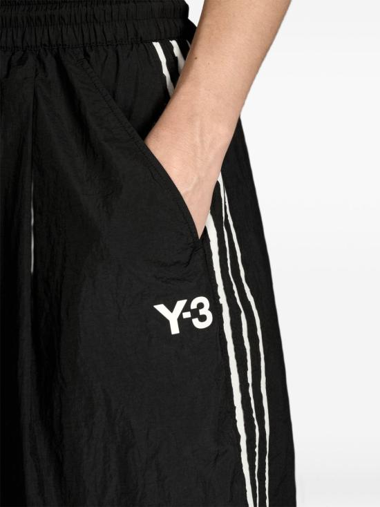 26SS 와이쓰리 로우 엣지 3 스트라이프 와이드 팬츠 KF1192 BLACK - Y-3