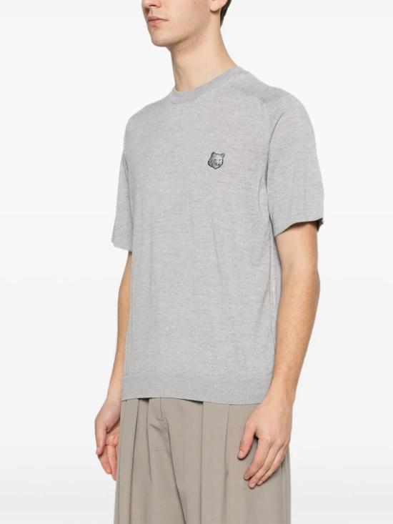 26SS 메종키츠네 반팔 티셔츠 QM00804KT1181H150 GRAY - MAISON KITSUNE