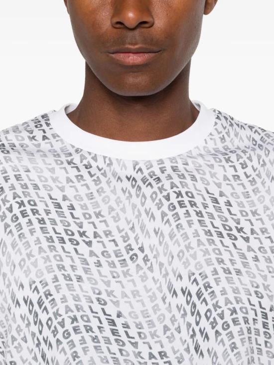 26SS 칼라거펠트 반팔 티셔츠 75514356222410 WHITE - KARL LAGERFELD
