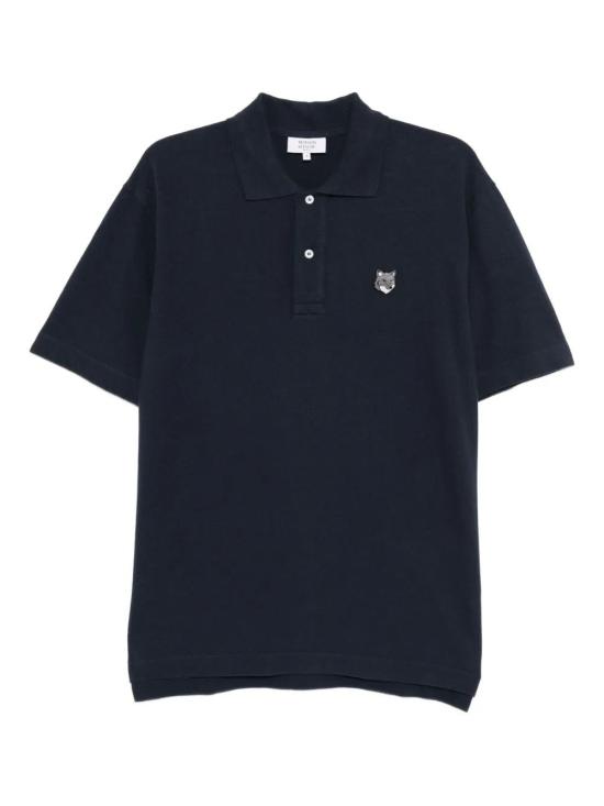 26SS 메종키츠네 폭스 헤드 컴포트 폴로 티셔츠 PM00210KP00010413 NAVYBLUE
