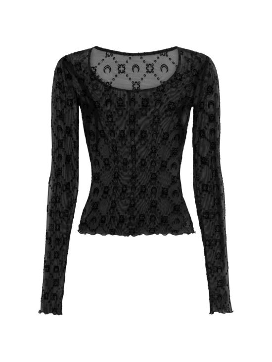 26SS 마린세르 반팔 티셔츠 WTS018ACJER0005BK99 BLACK