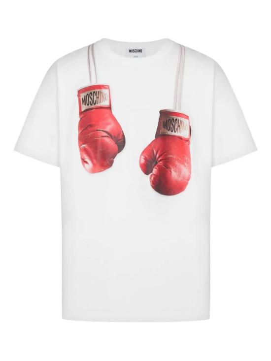 26SS 모스키노 반팔 티셔츠 261ZZ072302411001 WHITE
