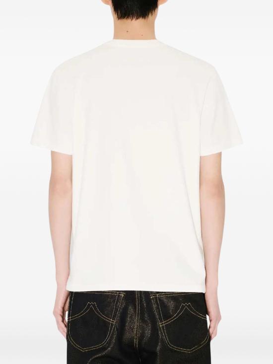 26SS 겐조 Boke Flower 자수 슬림 티셔츠 FG55TS1004SG02 WHITE - KENZO