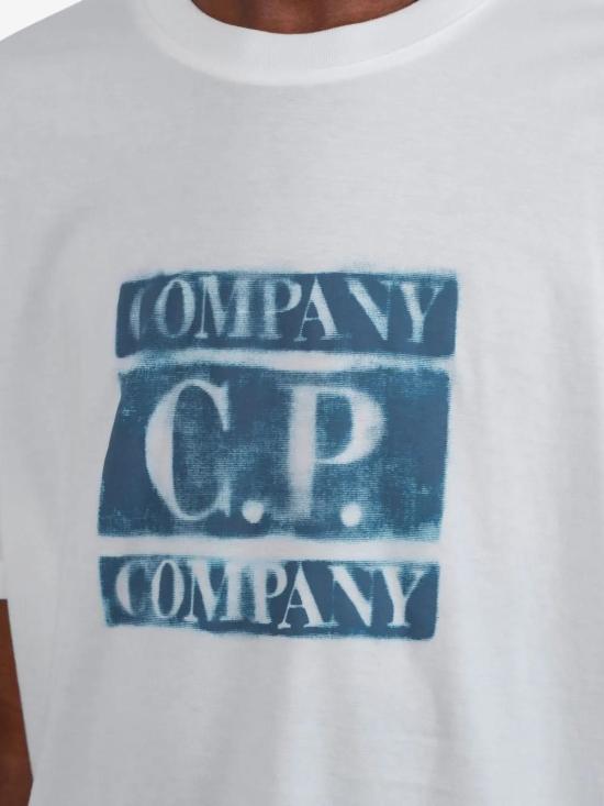 26SS 씨피 컴퍼니 반팔 티셔츠 20CMTS141A110579W103 WHITE - C.P. COMPANY