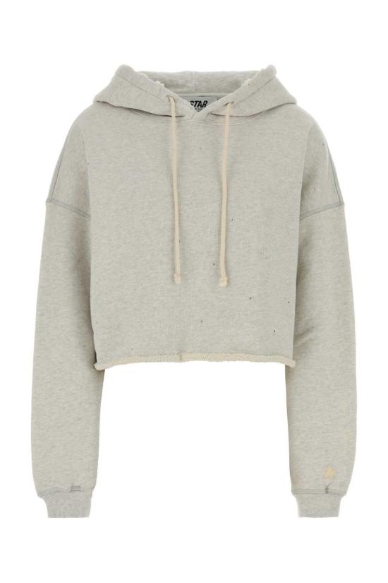  골든구스 후드 티셔츠 골든 구스 그레이 코튼 스웨트셔츠