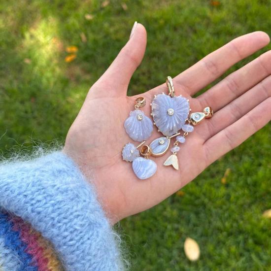  탯치 목걸이/팬던트 Thatch Isabel Blue Lace Charm - THATCH