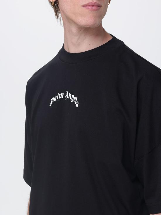 26SS 팜앤젤스 반팔 티셔츠 PMA10BS26JER007 1003 Black - PALM ANGELS
