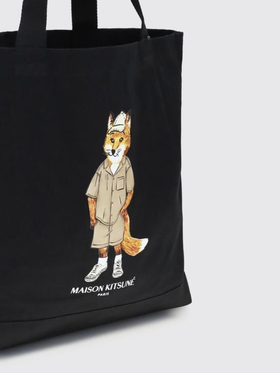 26SS 메종키츠네 숄더백 QU05109WW9042 P199 Black - MAISON KITSUNE