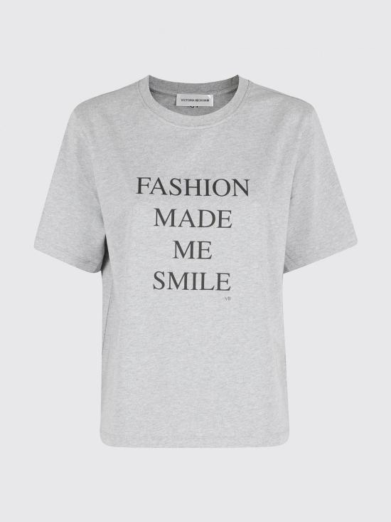 26SS 빅토리아 베컴 반팔 티셔츠 1226JTS007458A 9627 Grey - VICTORIA BECKHAM