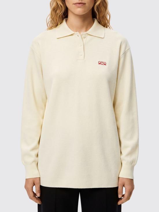 26SS 로에베 폴로 티셔츠 S540Y14KHJ White