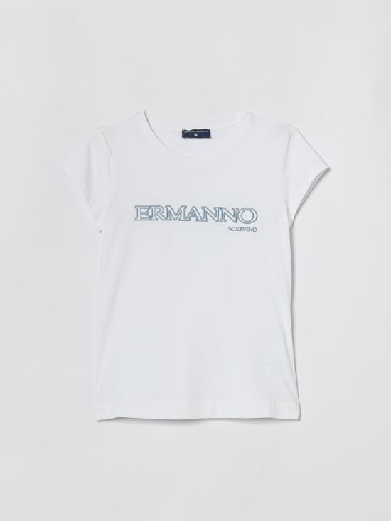 26SS [키즈] 에르마노 설비노 티셔츠 Z1G6087201 9958 White