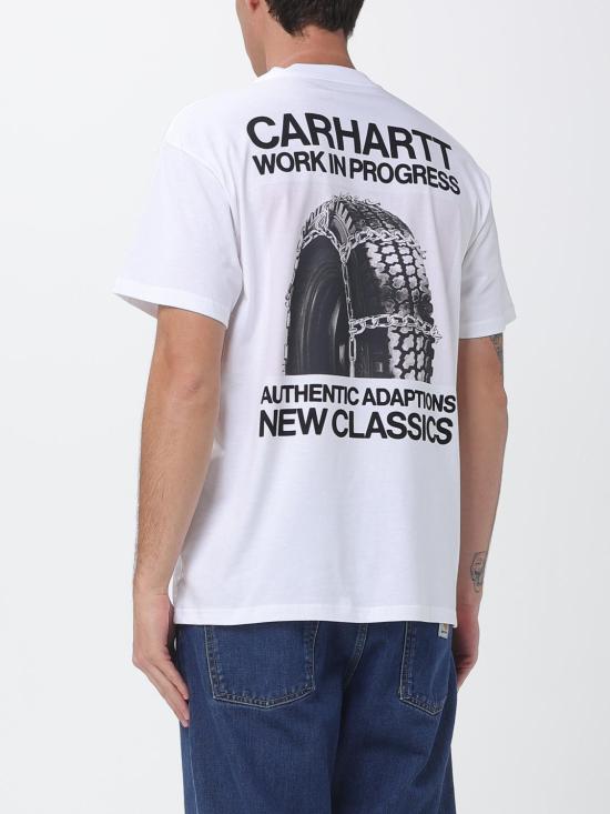 26SS 칼하트 WIP 숏슬리브 션 해밀턴 03 티셔츠 I036270 02XX White - CARHARTT WIP