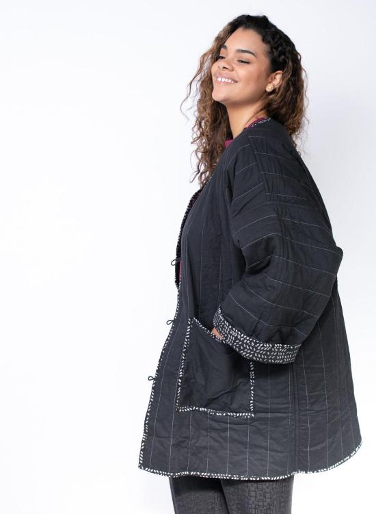  시크 콜렉티브 코트 Seek Collective Space Coat 나뭇잎 프린트 - SEEK COLLECTIVE