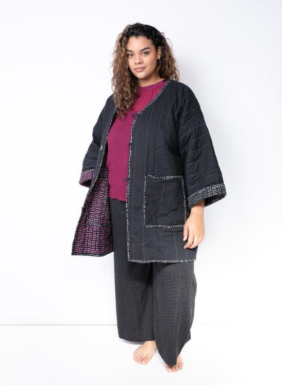  시크 콜렉티브 코트 Seek Collective Space Coat 나뭇잎 프린트 - SEEK COLLECTIVE