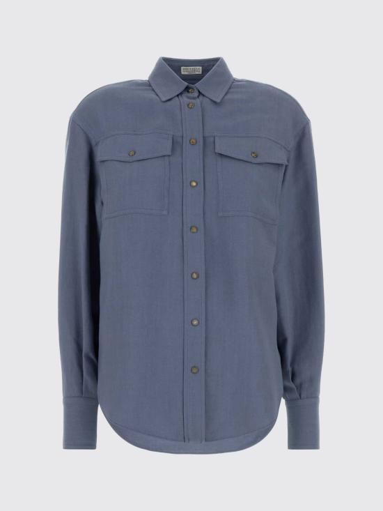 26SS 브루넬로 쿠치넬리 셔츠 MH126NE406 C9135 Blue - BRUNELLO CUCINELLI