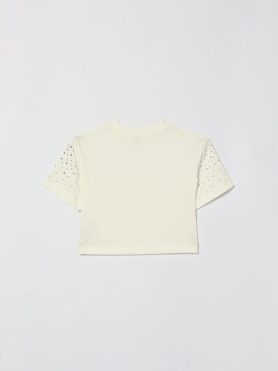 26SS [키즈] 마이클 코어스 티셔츠 R30638 117 White - MICHAEL KORS