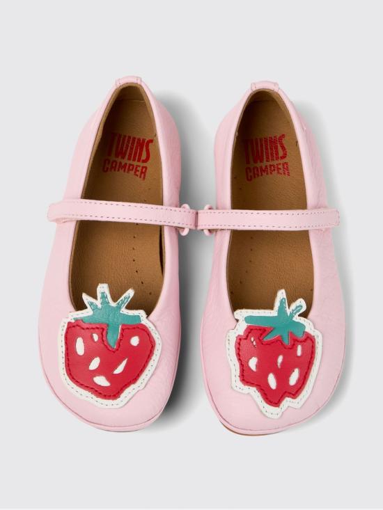 26SS [키즈] 캠퍼 플랫 슈즈 K800673 001 TWINS 0 Pink - CAMPER
