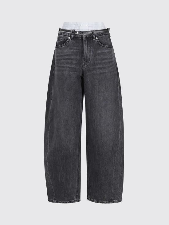 26SS 알렉산더 왕 데님 팬츠 4DC2264144 015 Black - ALEXANDER WANG