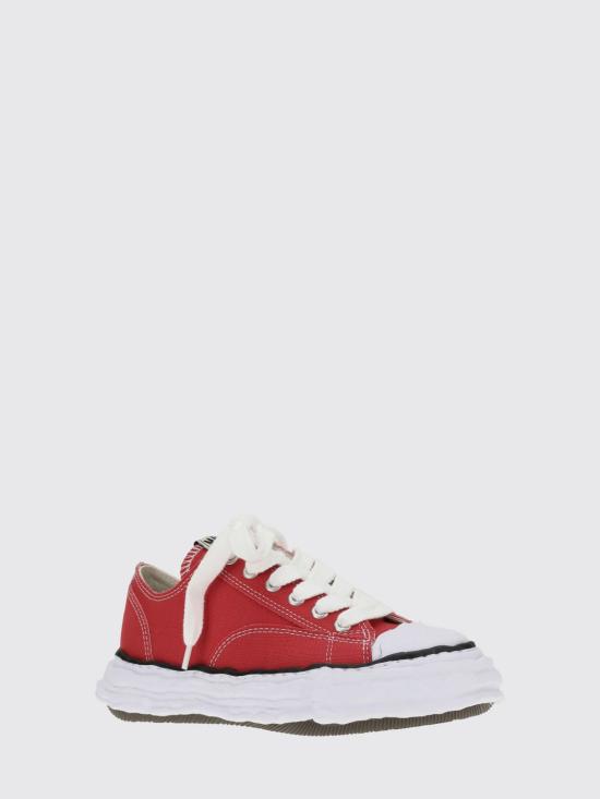 26SS 메종 미하라 야스히로 피터슨23 OG 솔 캔버스 로우탑 A11FW702 Red - MAISON MIHARA YASUHIRO
