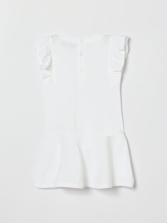 26SS [키즈] 모스키노 점프수트 MDV0DILFA06 10101 White - MOSCHINO