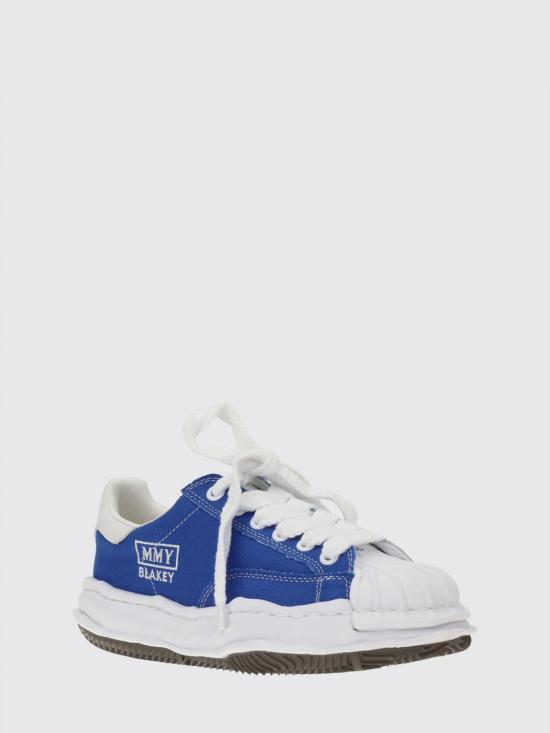 26SS 메종 미하라 야스히로 블레이키 OG 솔 캔버스 로우탑 스니커즈 A08FW735 CL Blue - MAISON MIHARA YASUHIRO