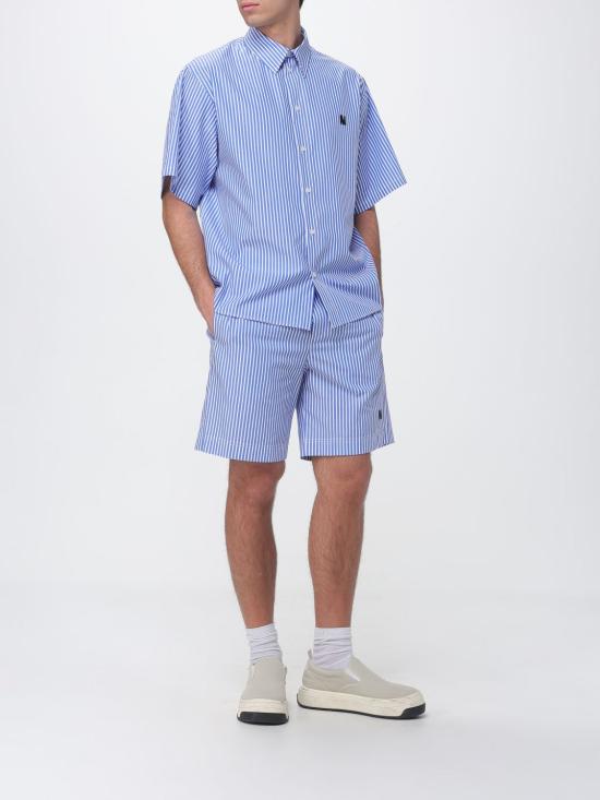 26SS 엠에스지엠 반팔 셔츠 4040ME22X267129 84 Gnawed Blue - MSGM