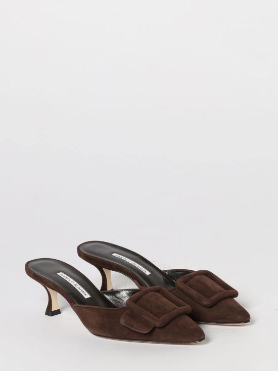 26SS 마놀로 블라닉 뮬/슬리퍼 9XX02460038 2011 Dark - MANOLO BLAHNIK