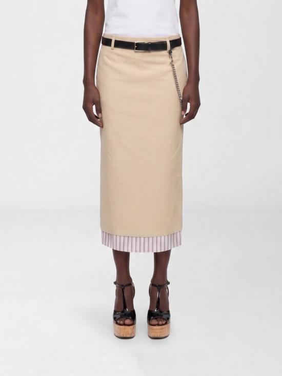 26SS 디 아티코 미디 스커트 260WCS00298CCP111AA 198 Beige