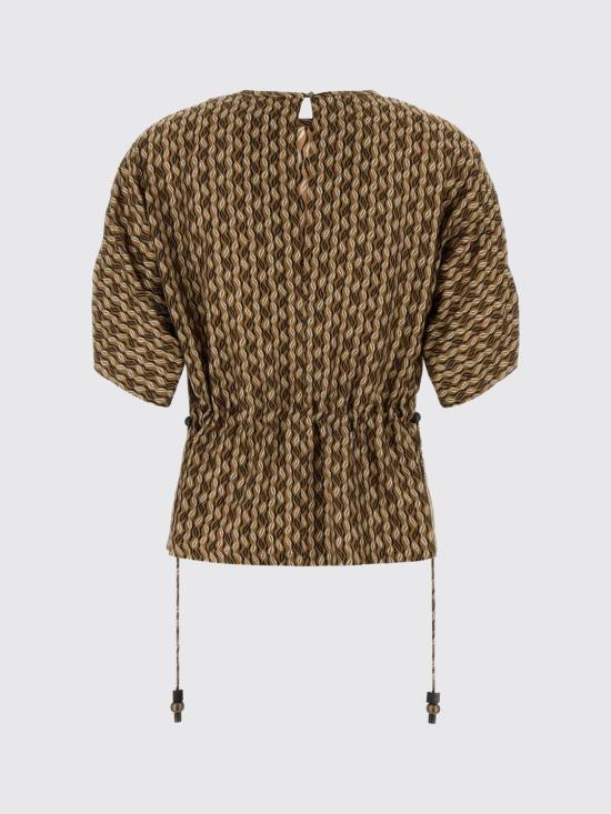 26SS 막스마라 반팔 티셔츠 2611191052600 001 Brown - MAX MARA