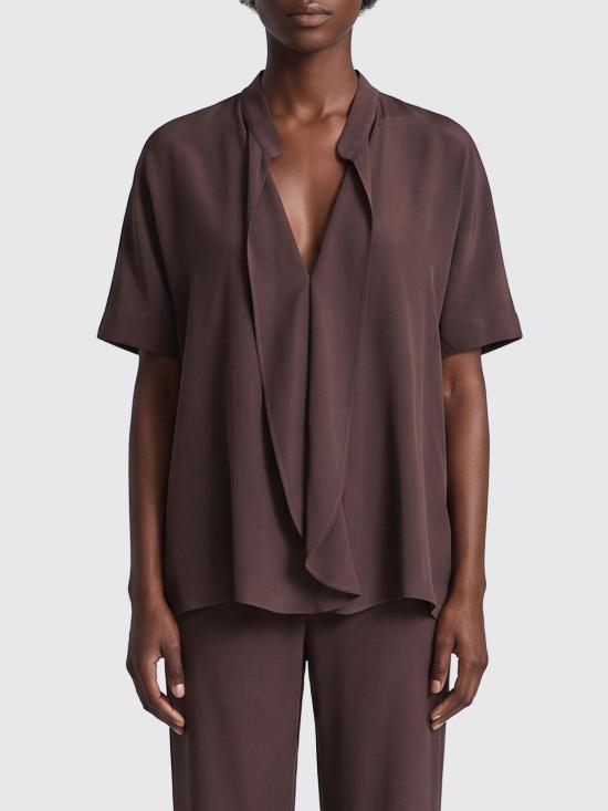 26SS 메이메이즈 블라우스 M6PE00 419 Brown