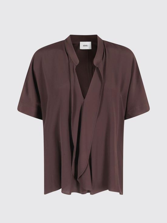 26SS 메이메이즈 블라우스 M6PE00 419 Brown - MEIMEIJ