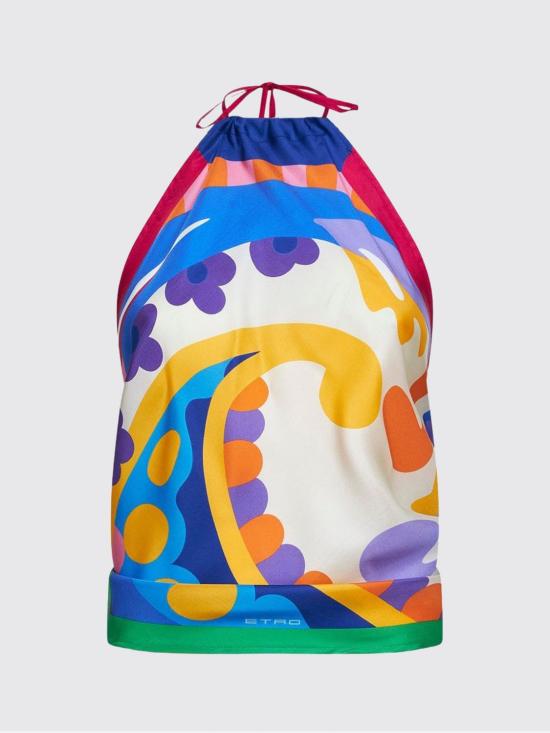 26SS 에트로 민소매 티셔츠 WRJA0147AKE73 S9820 Blue - ETRO