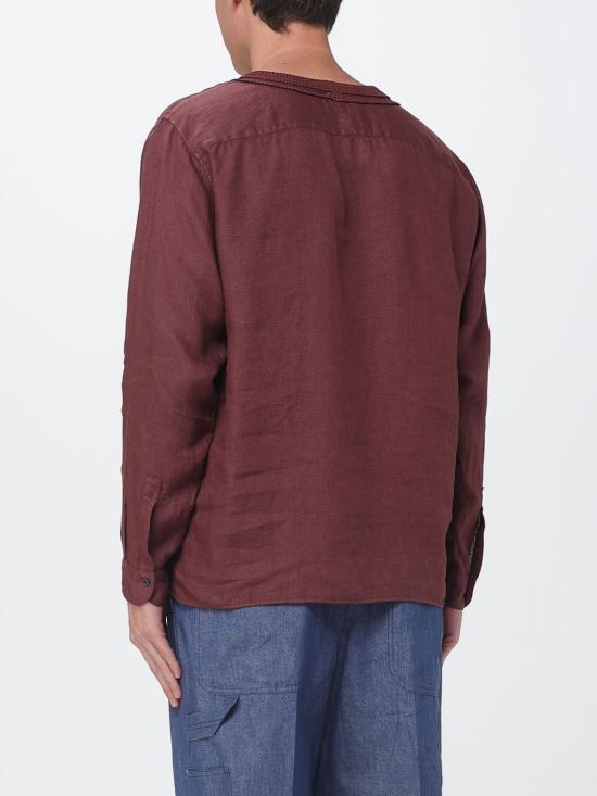 26SS 엠포리오 아르마니 긴팔 셔츠 EM006178AF26674 U5013 Burgundy - EMPORIO ARMANI