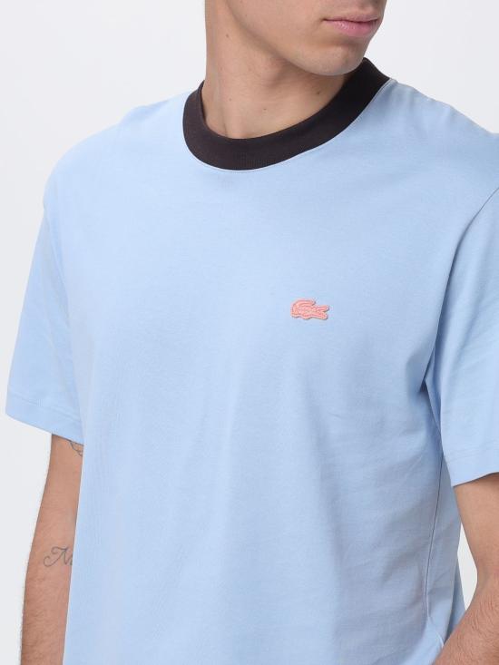 26SS 라코스테 반팔 티셔츠 TH2323 HBA Gnawed Blue - LACOSTE