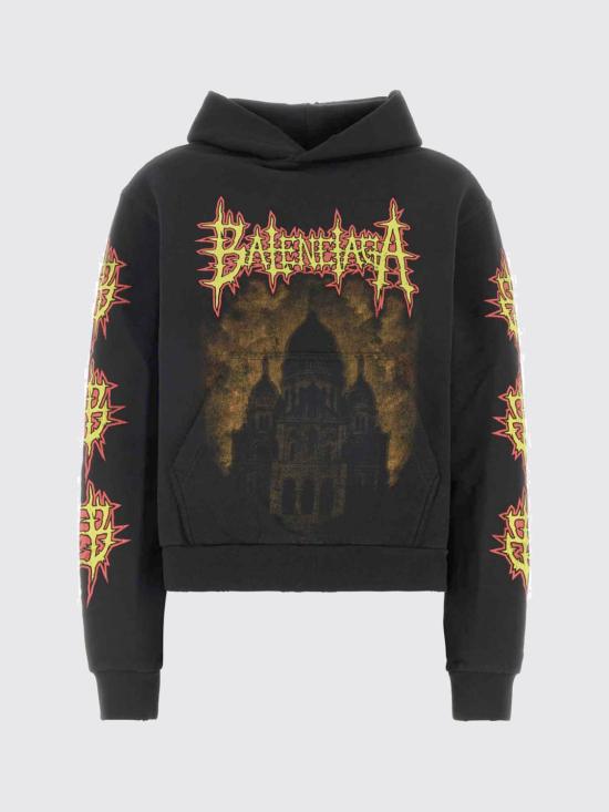 26SS 발렌시아가 스웨터 851238TUVL2 1000 Black - BALENCIAGA