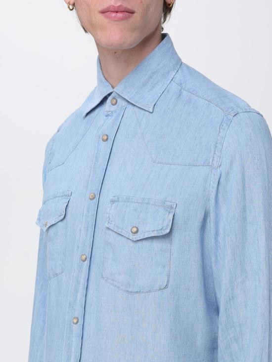 26SS 일레븐티 데님 셔츠 M75CAMK02USATES0M146 08 White - ELEVENTY