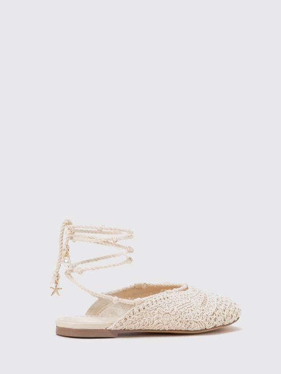 26SS 트윈셋 플랫 슈즈 261LMT014 00145 Cream - TWINSET