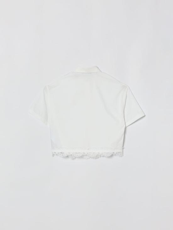 26SS [키즈] 에르마노 설비노 셔츠 Z1G3097116 0099 White - ERMANNO SCERVINO
