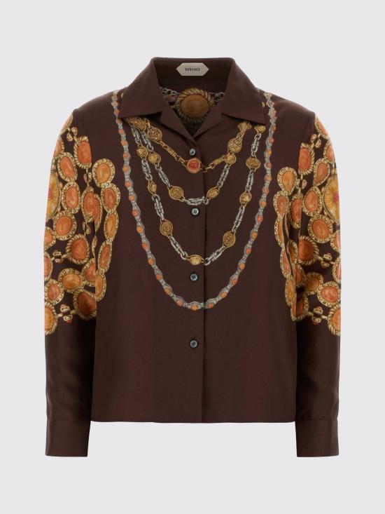 26SS 베르사체 블라우스 10242311A17952 5N940 Brown - VERSACE
