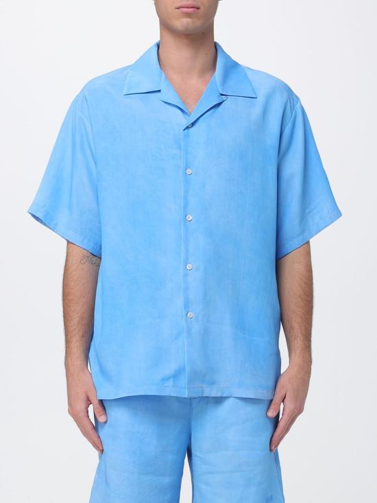 26SS 엠에스지엠 반팔 셔츠 4040ME08X267009 84 Blue