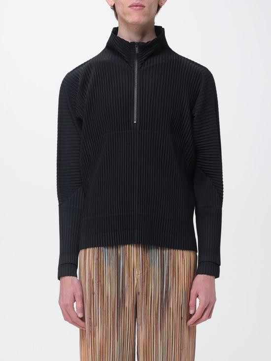 26SS 옴므 플리세 이세이 미야케 긴팔 티셔츠 HP66JK032 15 Black