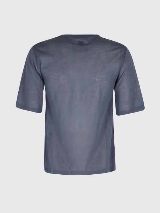 26SS 세미쿠튀르 반팔 티셔츠 S6SJ35 N10 Blue - SEMI-COUTURE