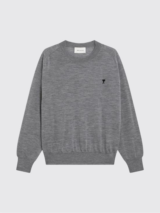 26SS 아미 스웨터 HKS866KN00390 504 Grey - AMI