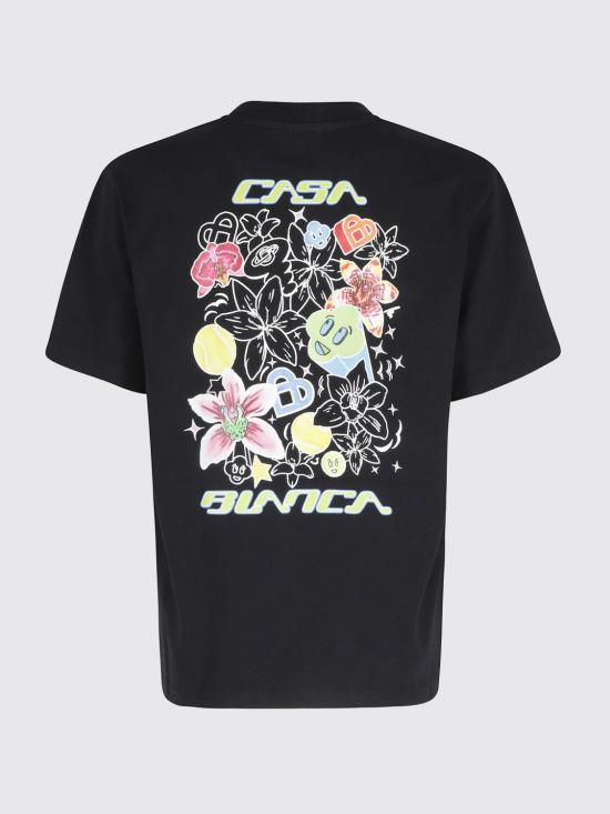 26SS 카사블랑카 반팔 티셔츠 WSS26JTS046 04 Black - CASABLANCA